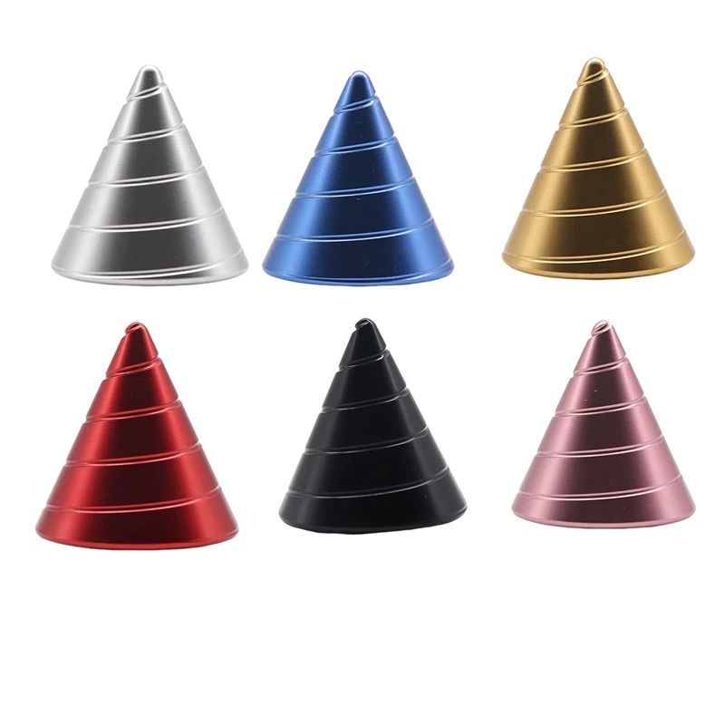 

Table Fidget Toy Rotating Cone Gyroscope Office Desk Fidget Toy Optical Illusion Flowing Finger Toy Easy Install Easy To Use