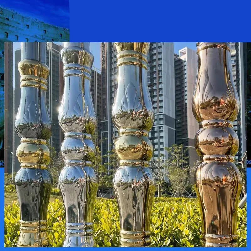 304 stainless steel starting column stair column handrail stair balcony railing accessories-European home hardware