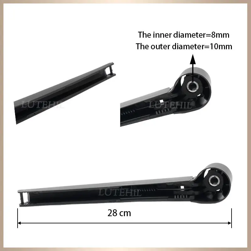 Wiper 11" Rear Wiper Blade & Arm Set Kit For Seat Altea XL Altea 4 Freetrack 2004-2015 2005 Windshield Windscreen Rear Window 4