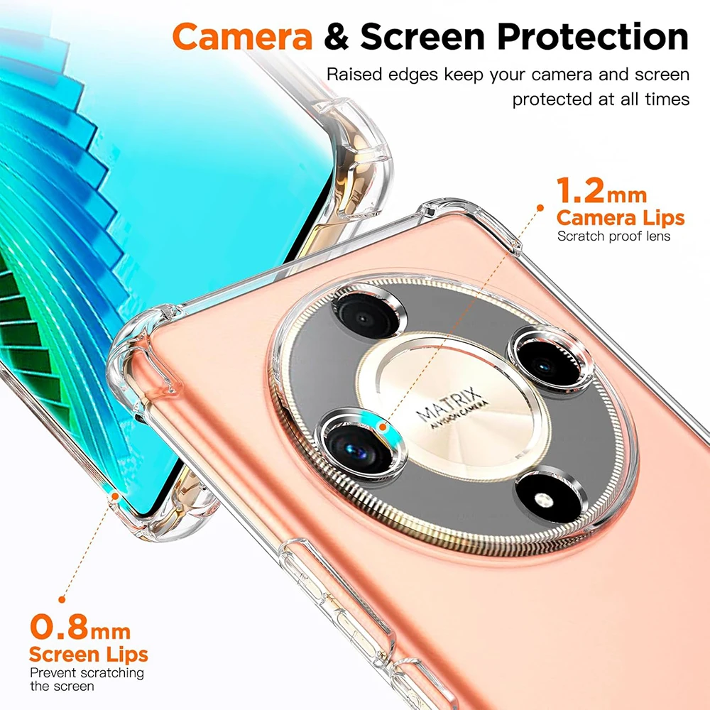 Shockproof Ultra Thin Silicone Clear Back Case