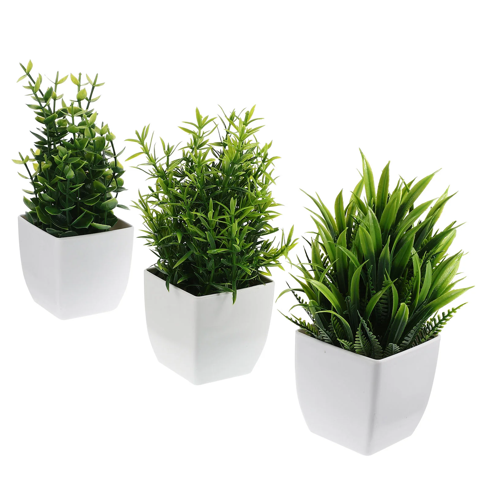 

Simulated Potted Plant Fake Decors Artificial Plants Indoor Green Faux for Home Mini Pp Imitation Bonsai Ornaments Office