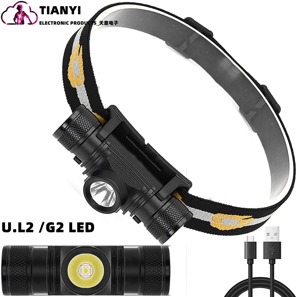 Lampe frontale led rechargeable étanche pour camping et course_voghion.com