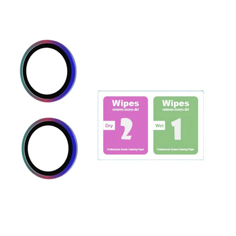 Bling Cover Lens - Glitter Ring Tempered Glass Camera Lens Protector