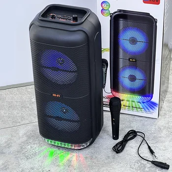 하이 퀄리티 휴대용 야외 DJ 오디오 시스템, 야외 KTV 사운드 박스, 무선 블루투스 스피커, 노래방 파티, 베스트셀러 6 인치