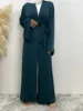 Chog omenRamadan Simple Open Abaya pour femmes, Dubaï, Turquie, Kaftan musulman pour femmes, Kimono, Robe modeste, Caftan Marocain, Vêtements Islamiques