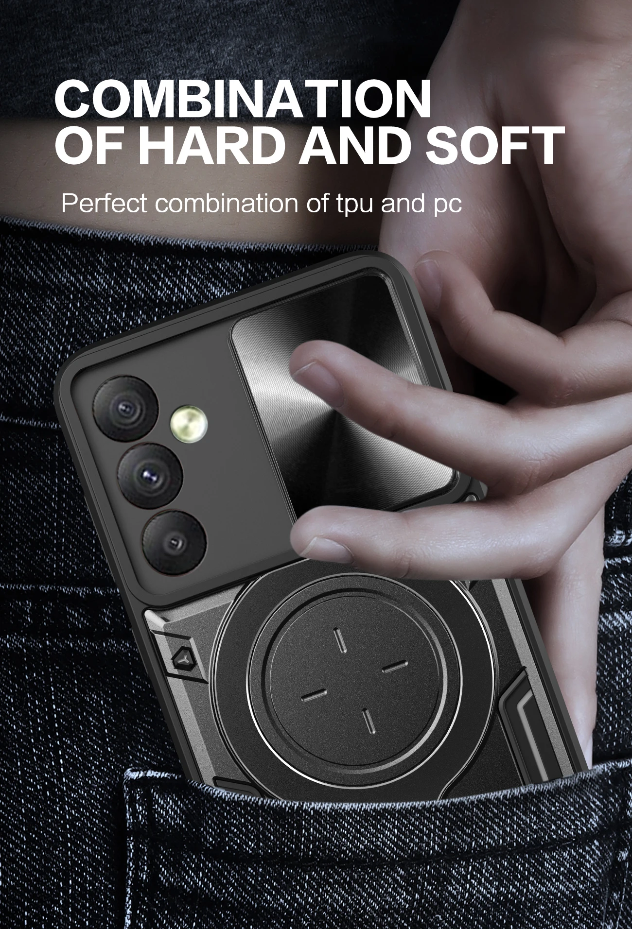 Shockproof Magnetic Ring Phone Case For Samsung Galaxy Series_voghion.com