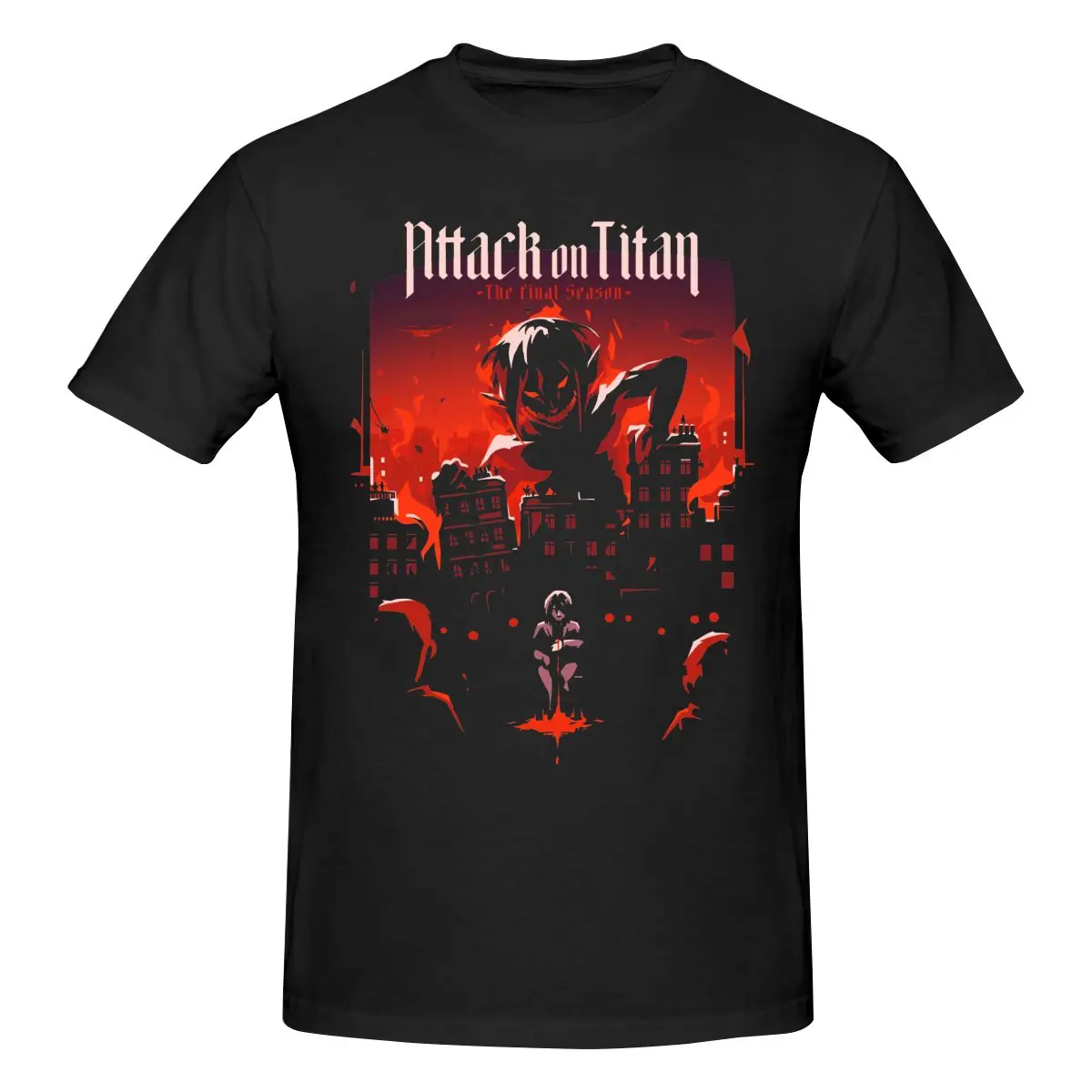 

Attack On Titan The Final Season T Shirt Cotton Short Sleeve Shirt Men