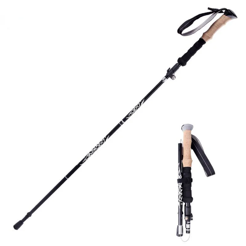 

95-110/110-130CM Ultralight Trekking Poles Walking Sticks Hiking Canes Folding Aluminum Walking Pole Walking Sticks