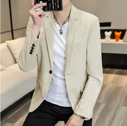 

Fahion mens Suit jacket Spring Autumn Men's Popular Leisure Casual Suit Single Buckle coat