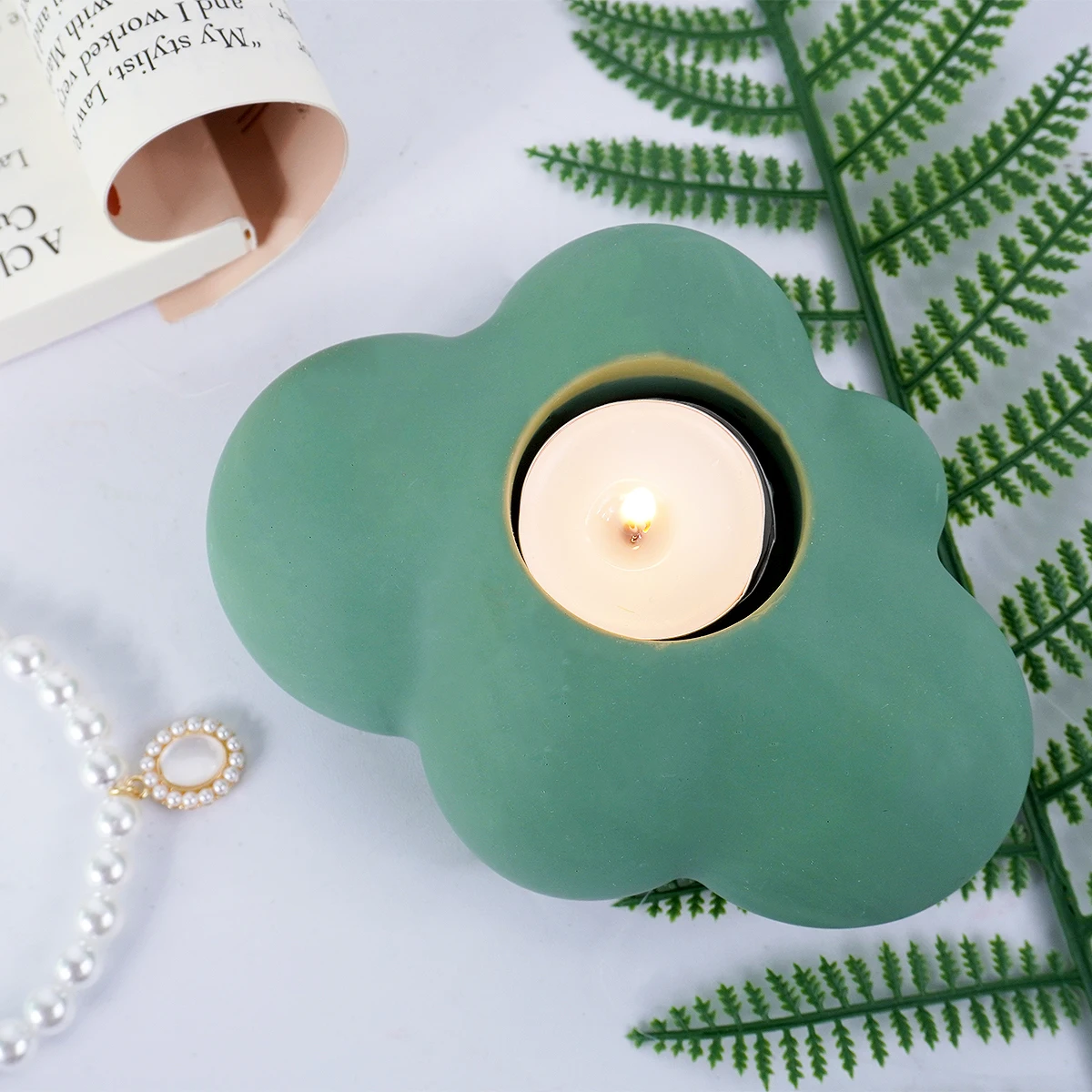 Description Picture 5 of item3D Cloud Candle Holder Silicone Mold DIY Gypsum Cement Candlestick Jewelry Storage Display Irregular Tray Mold Crafts Home Decor