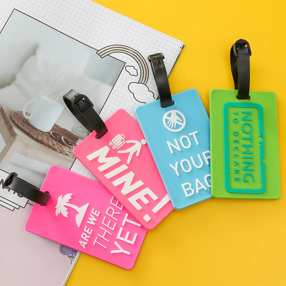 

Portable 1PC Luggage Tag Suitcase Identifier Label Baggage Boarding Bag Tag Name ID Address Holder Travel Accessories