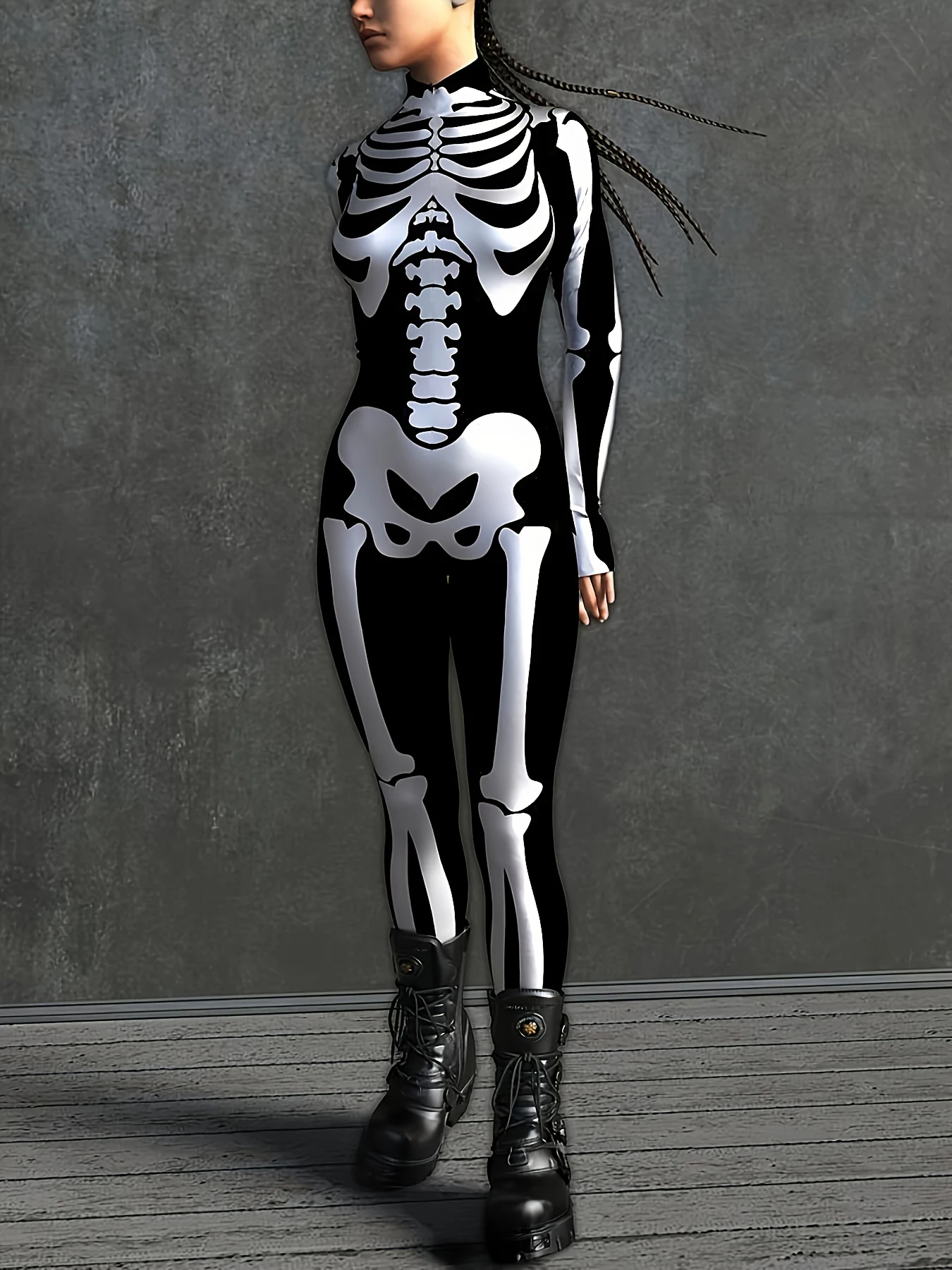 Halloween Costumes Ladies Skeleton Cosplay Onesie