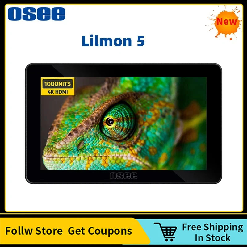Osee-ポータブルタッチオンカメラモニターキット、limon5、4k、hdmi 