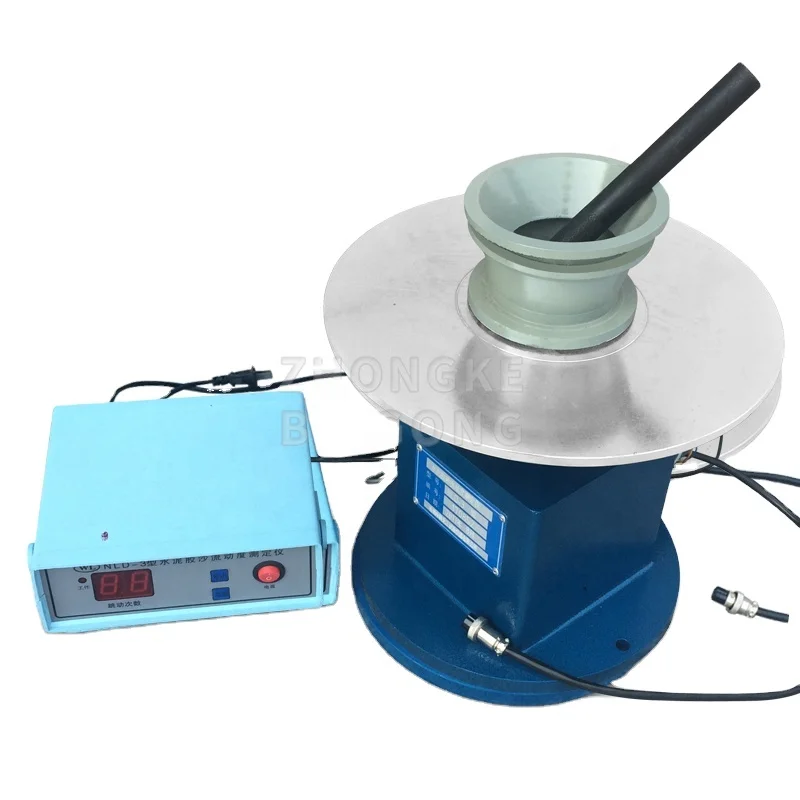 

Cement mortar flowability tester