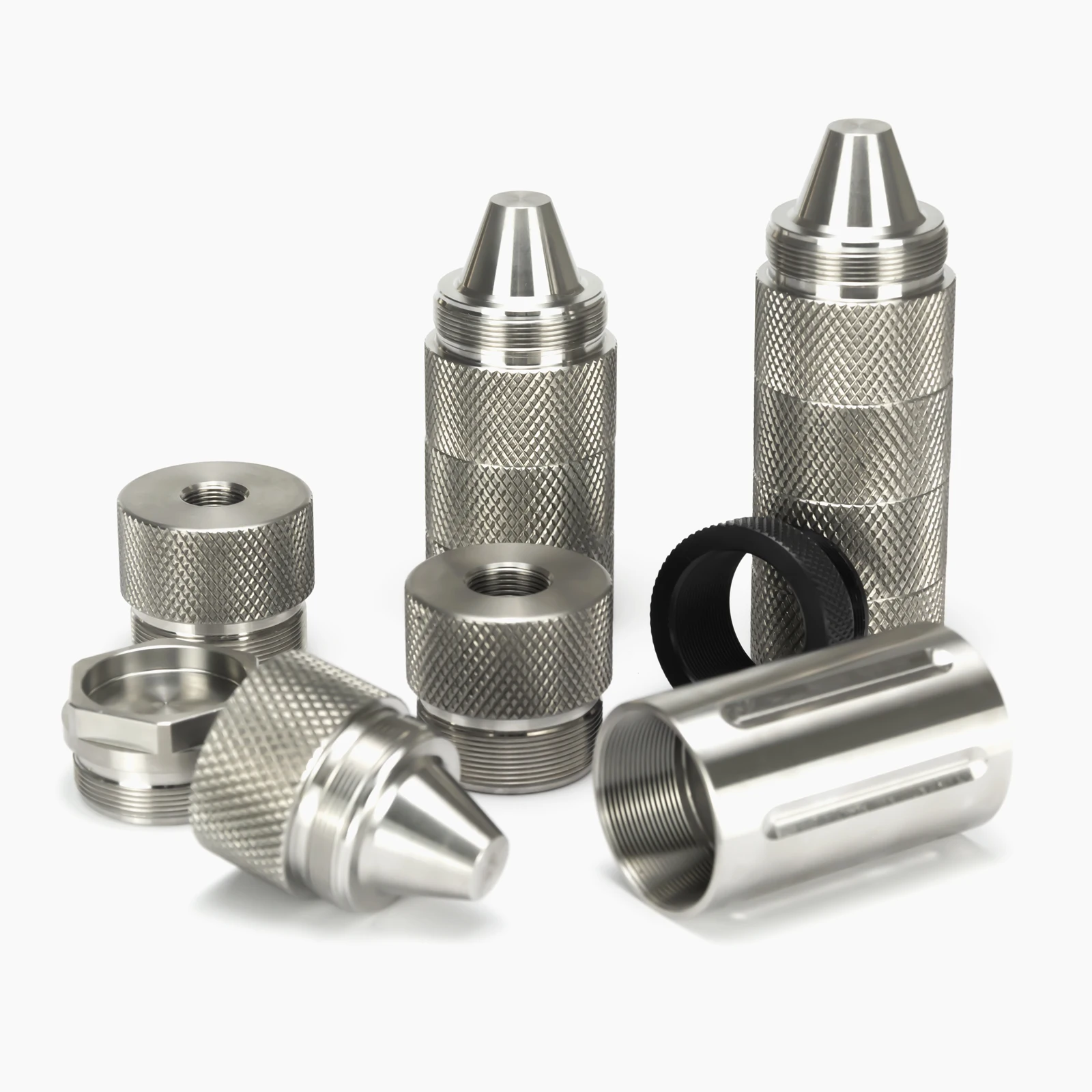 Alu SS TI Modular Cleaning Tube K Cup Piston Booster Kit Trilug Quick Detach External Recoil