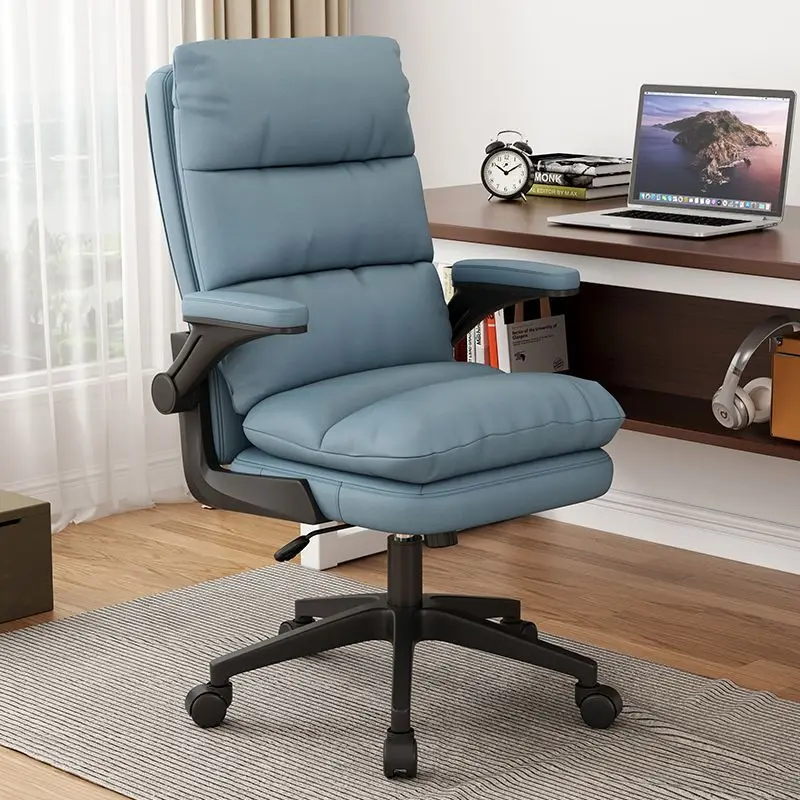 Home Headrest Office Chair Study Designer Glide Adjustable Comfortable Wheel Handle High Chairs Fabric Cadeiras Game Furniture