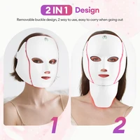 Face Neck Beauty Mask 7 Colors Light LED Mask Photon Red Light Facial Skin Care Repair Skin Anti Aging Wrinkle Skin Tightening 4