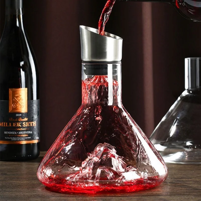 Iceberg Waterfall Wine Decanter Fast Home Use Set Thickened High-Grade Crystal Glass Grape Pouring Wine Fair Mug