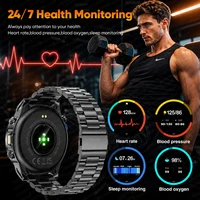 Nouvelle montre intelligente de sport en plein air T-RX4 Ultra avec GPS intégré, boussole, altimètre, baromètre, étanche 10ATM, montre intelligente militaire pour hommes 4