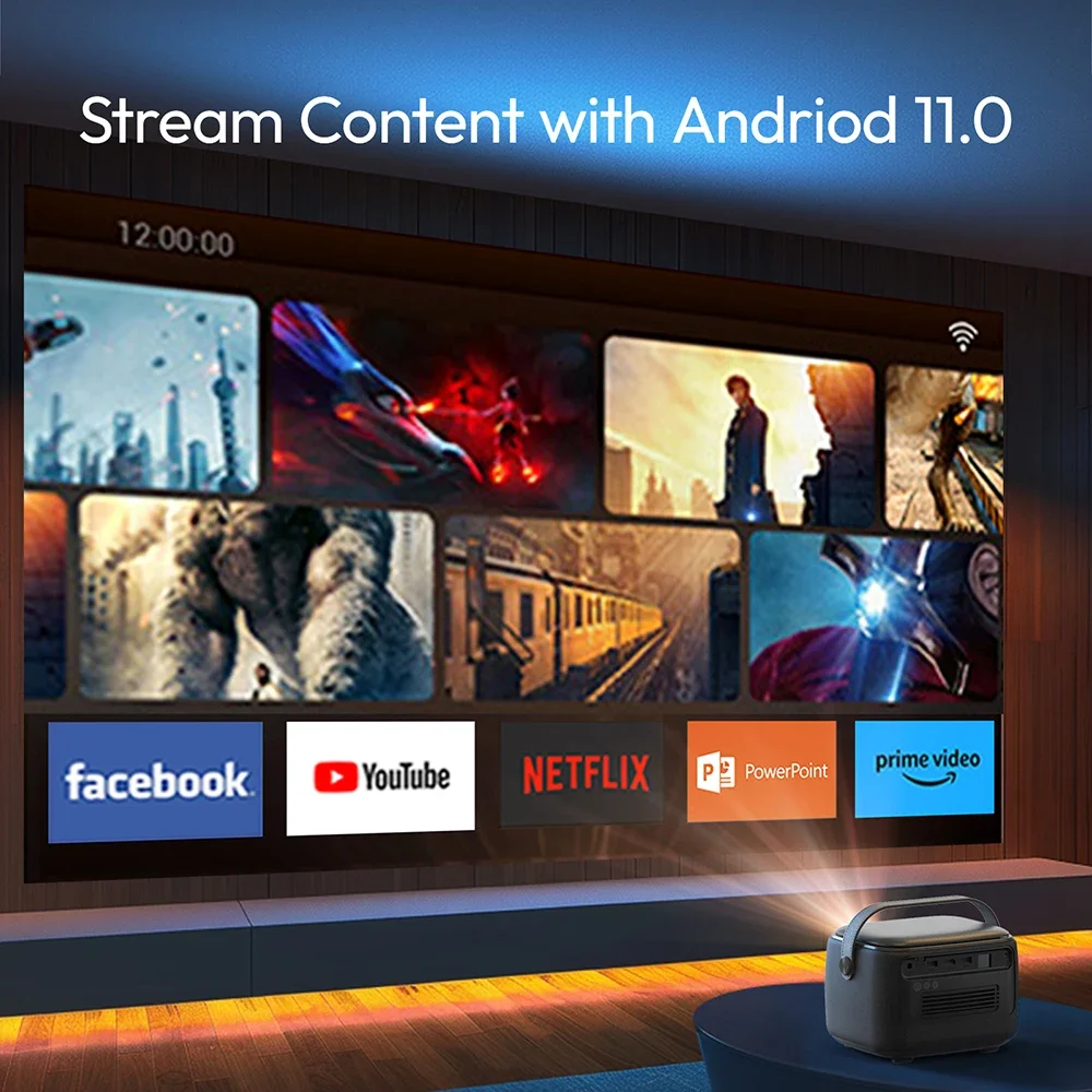 جهاز عرض ذكي 1080P 4K اندرويد