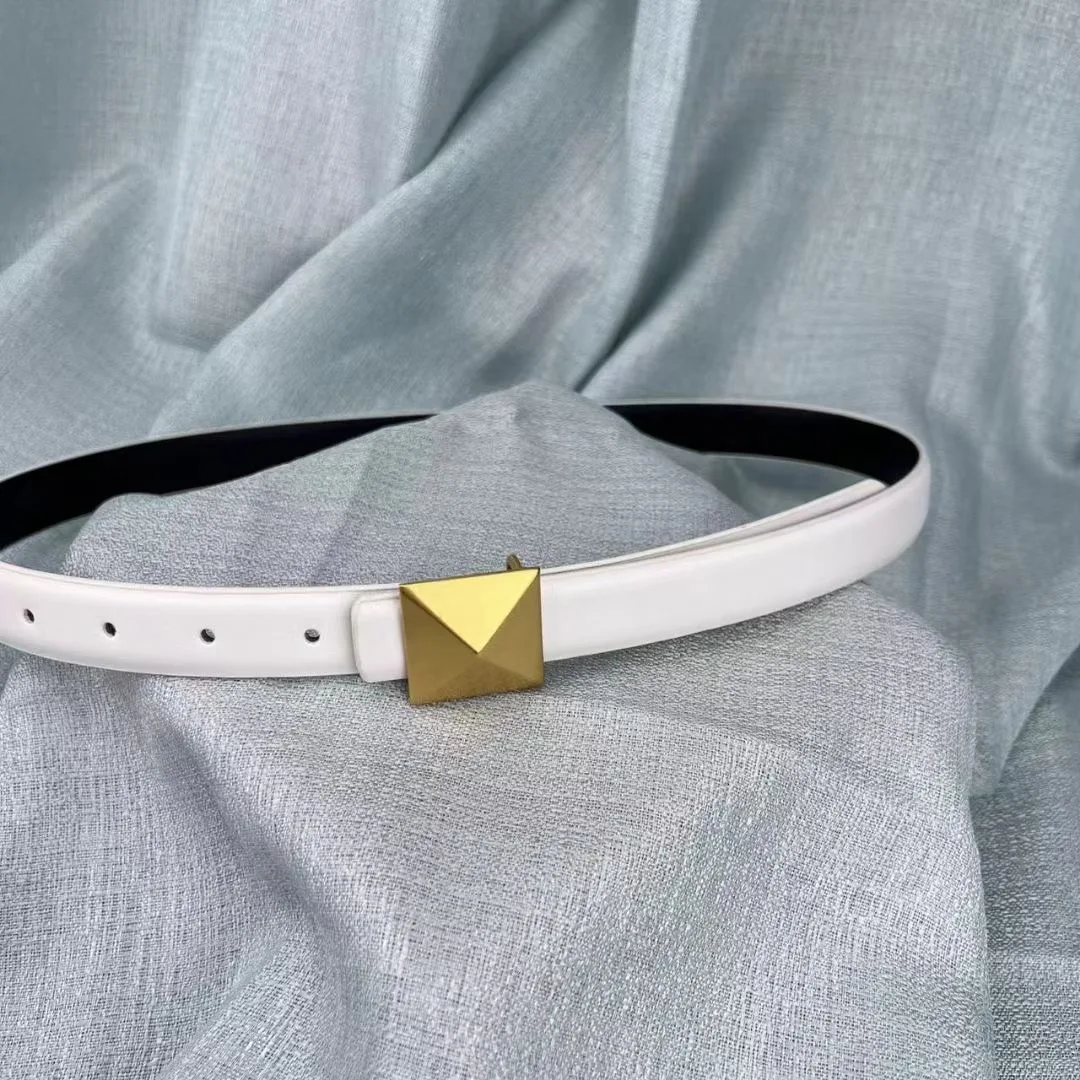 Thin 25mm Real Leather Brand Belt Women Luxury Design ladies Girl Belt for women Waist Chic Dress Party Belts for jeans