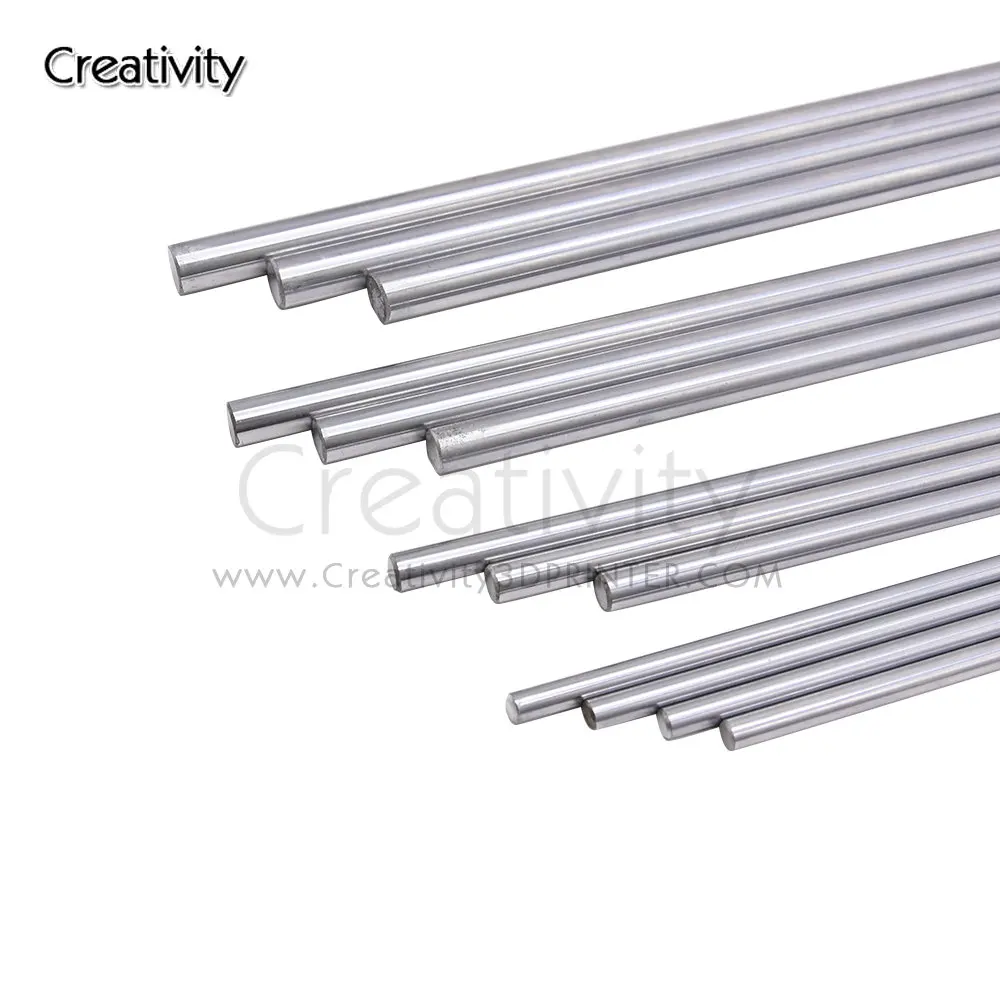 3D Printers Parts Optical Axis 12mm (300 350 400 450 500 mm) Linear Shaft Smooth Rods Rail Chrome Plated Guide Slide part 3d 1pc 6mm 8mm 10mm 12mm 16mm linear shaft rail 8mm 400mm cylinder chrome plated smooth linear rods axis 3d printer cnc part