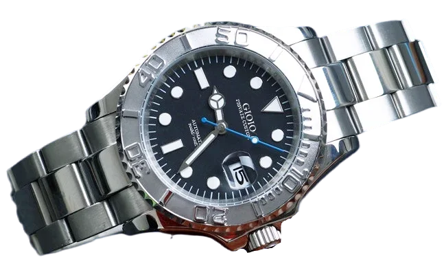 

men Automatic Mechanical watch black blue grey