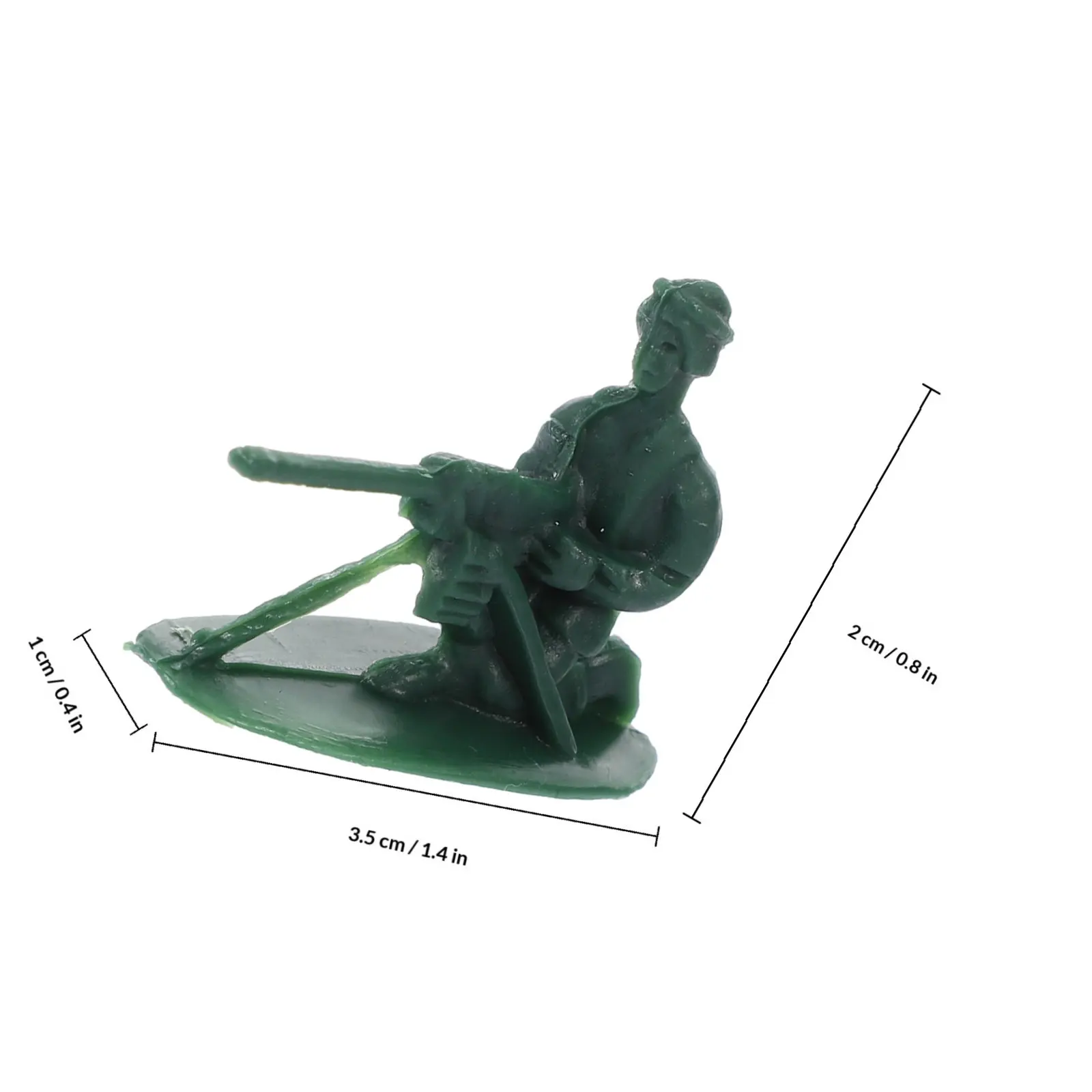 100Pcs 미니어처 군인 피규어 풍경 장식 및 학교 프로젝트를 위한 튼튼한 플라스틱 실내외 미니 군인 모델