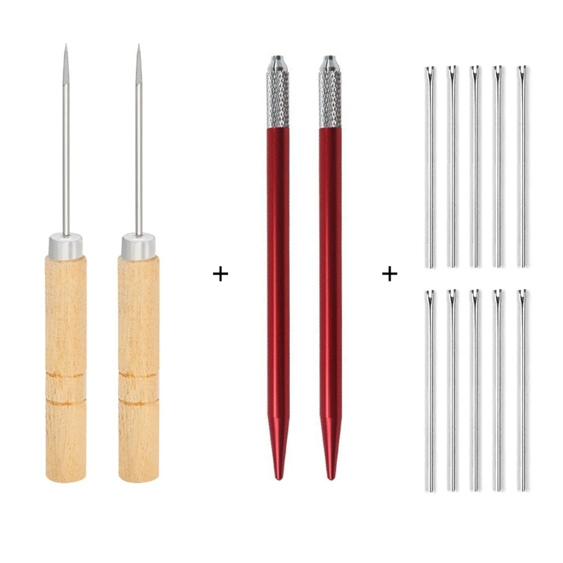 Kit de agujas Reroot para el pelo de la muñeca, repintar la cabeza del bebé, herramientas de enraizamiento de cabello Reborn, suministros de hacer peluca, accesorio P31B