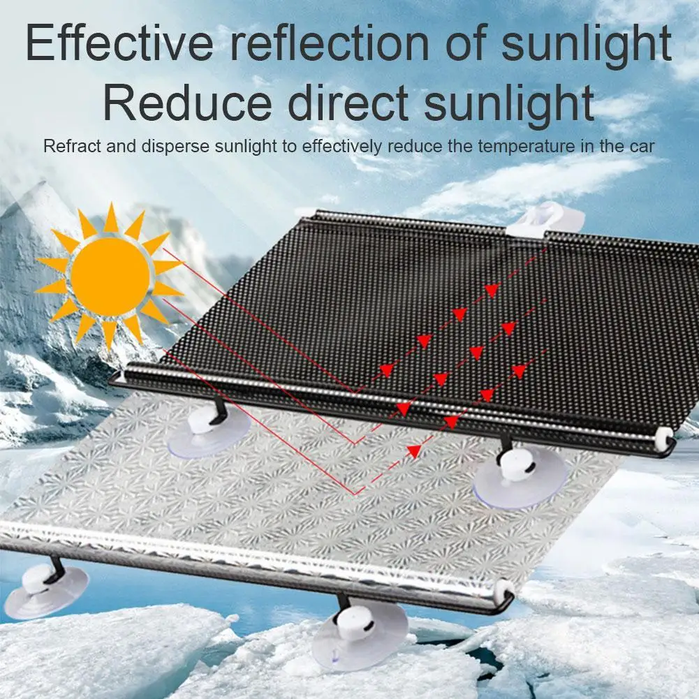 

Автомобильный солнцезащитный автоматический шторный козырек для лобового стекла, солнцезащитный козырек, тепловая Солнцезащитная Автомобильная изоляция E6R5