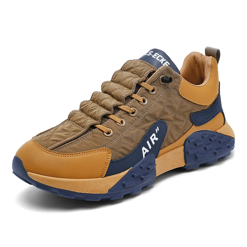 New Men's Casual Shoes Fall and Winter Down Cloth Men's