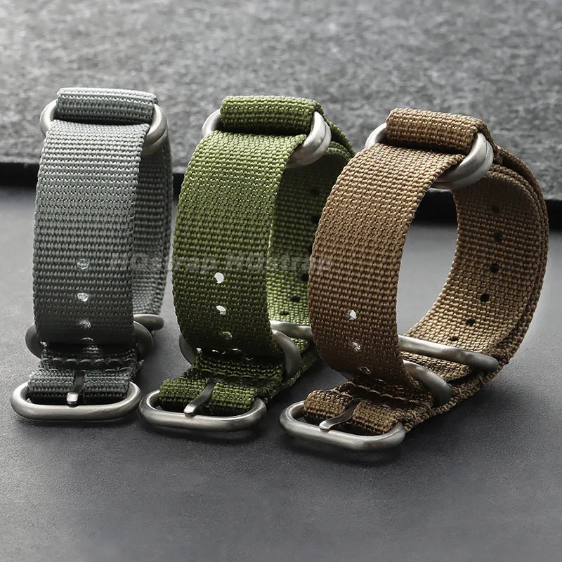 Stylish Woven Nylon Fabric Watch Band - Casual Sport Wristband Replacement Strap
