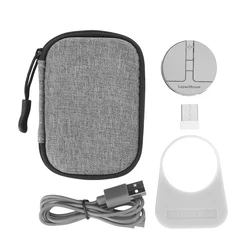 Enhanced Wireless Mouse with 3 Adjustable DPI and Triple Connectivity Options (Round Silver)