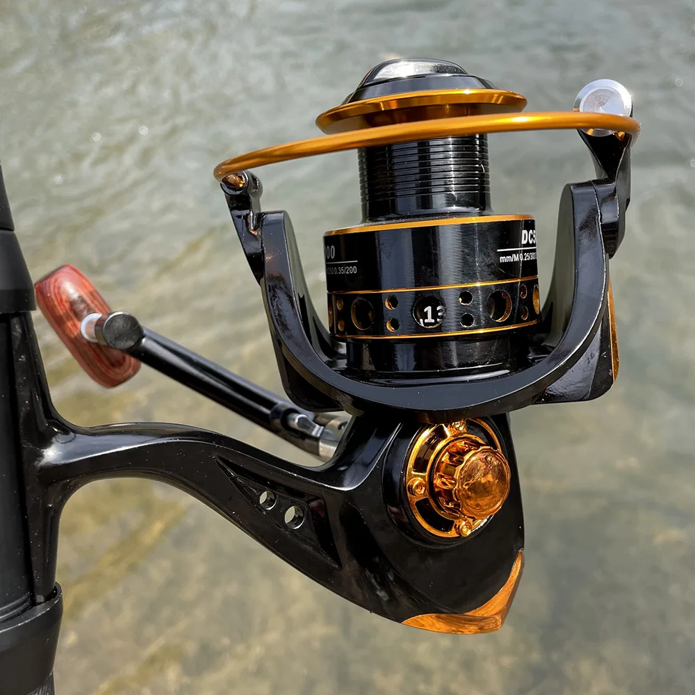 Metal Spool Spinning Fishing Reel 1000-7000 Series Fishing Wheel Drag Systerm 10kg Tackle Saltwater Freshwater
