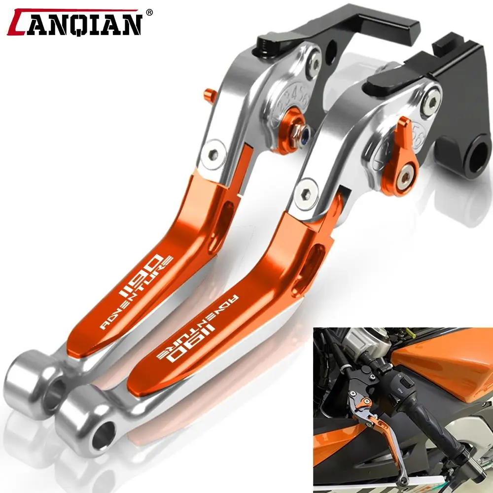 

For 1190Adventure 2013 2014 2015 2016 Motorcycle CNC Adjustable Extendable Foldable Brake Clutch Levers 1190 Adventure