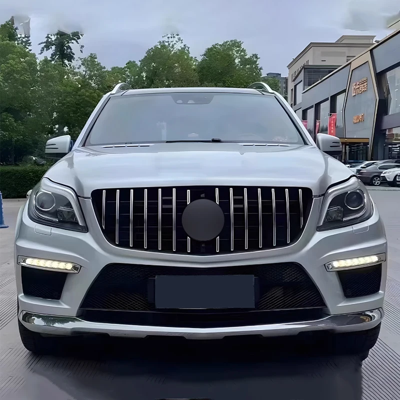 메르세데스 벤츠 X166 GL-클래스 GL500 GL550 GL63 2013 2014 2015용 프론트 인렛 그릴 라디에이터 그릴 업그레이드 중간 메쉬 튜닝