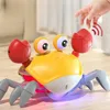 Induction Escape Crab Baby Heads Up Exercise Crawling Toy Musical Educational Toddlers Electronic Pets 1