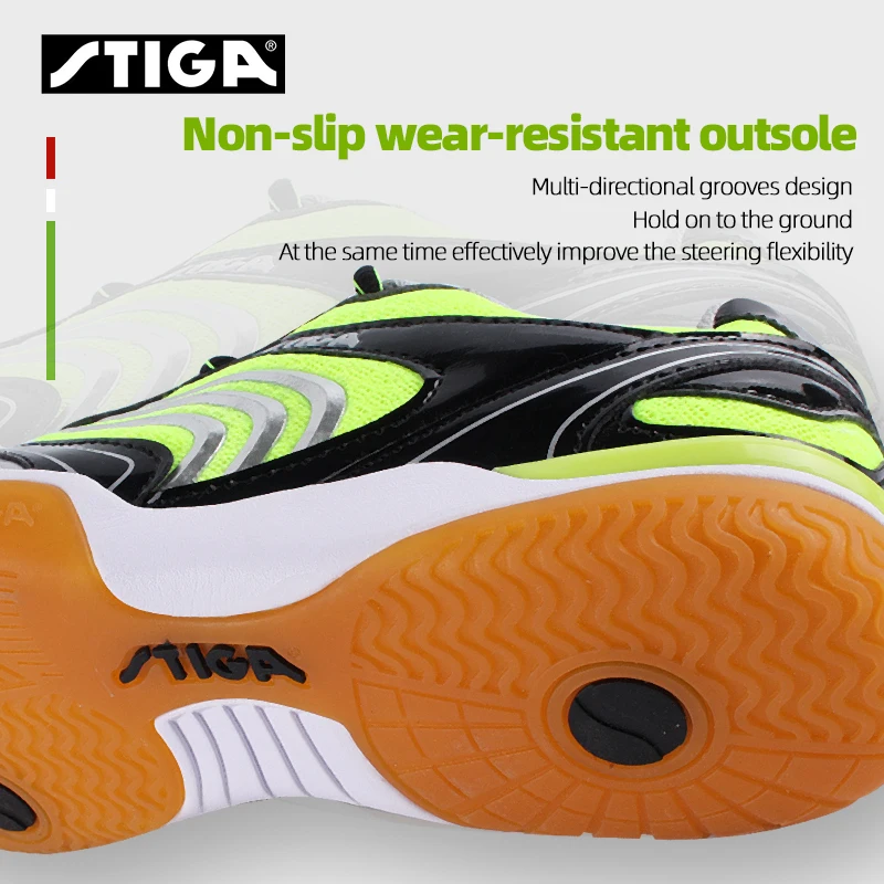 Original New Stiga Table Tennis Sneakers for Kids Boy Girls Ping Pong Sport Shoes CS-86