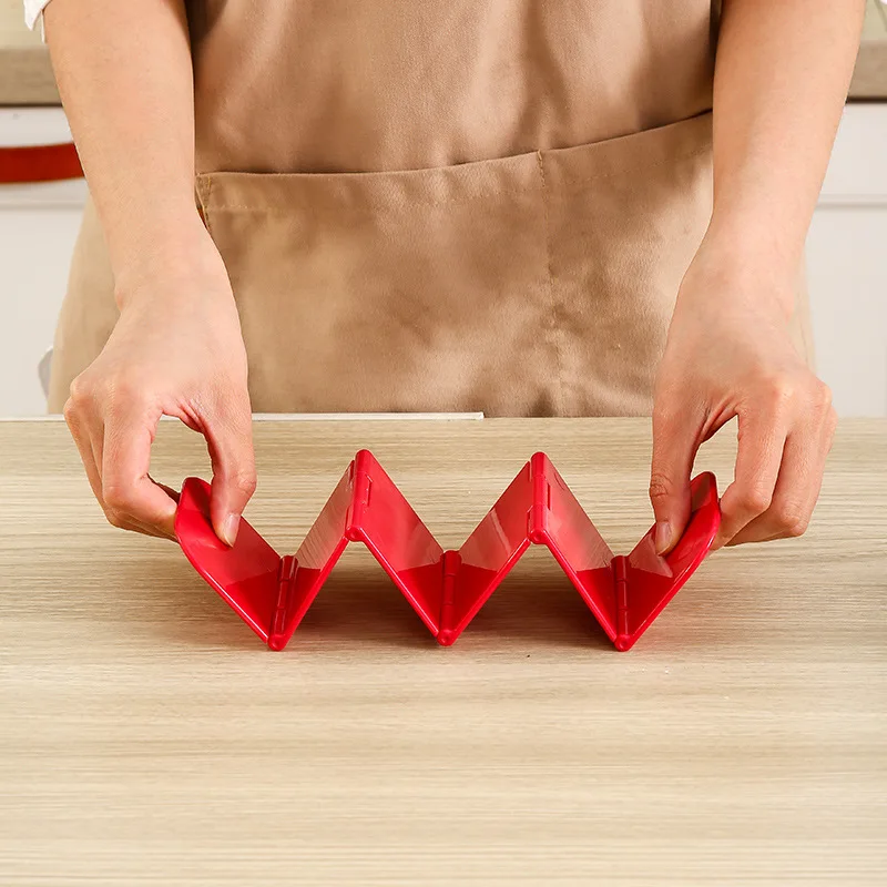 Folding Taco Holder Portability Taco Holder Stand Space Saving Rack Mexican Food Stand Holds Soft Shells Wave Shape Kitchen Tool