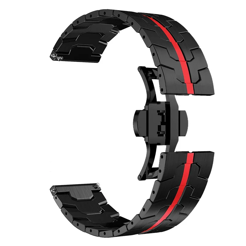 Luxury Stainless Steel Band - Premium 22mm Metal Replacement Strap for Suunto Watches