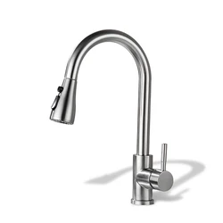 Kitchen Faucet 304 Stainless Steel 360 Degree Rotation Water Sprayer Replaceable Sink DIY Mounted Bathroom Spray Tap Accessory