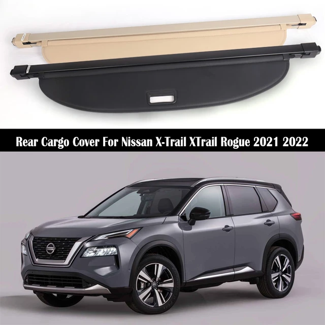 Couverture de coffre rétractable pour Nissan, X-Trail, XTrail Rogue 2021,  2022, bouclier de sécurité, rideau de bagage arrière, cloison