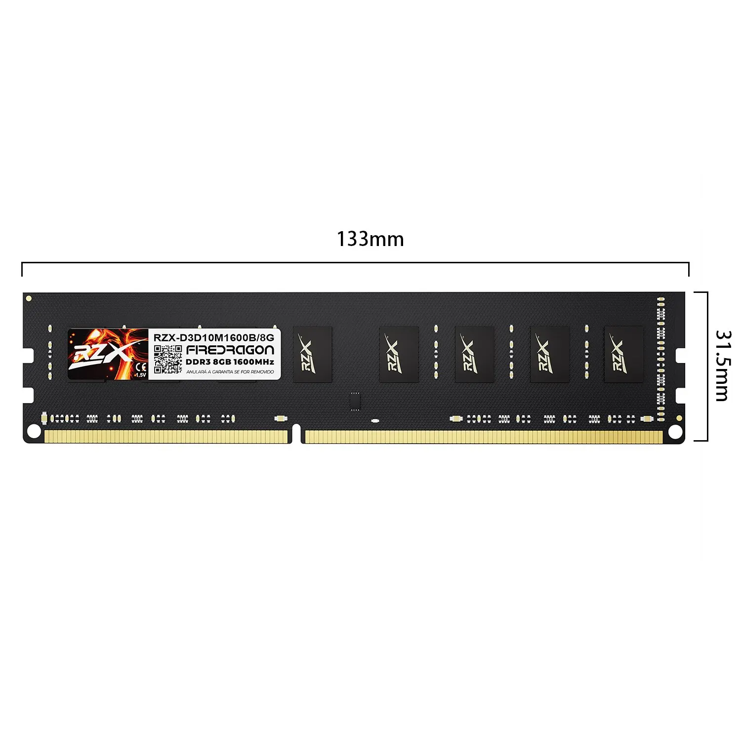 32Go(4x 8Go) DDR3 1600 1600MHz PC3-12800 (240 PIN) DIMM Mémoire Qumox pour  ordinateur de bureau - Mémoire RAM - Achat & prix