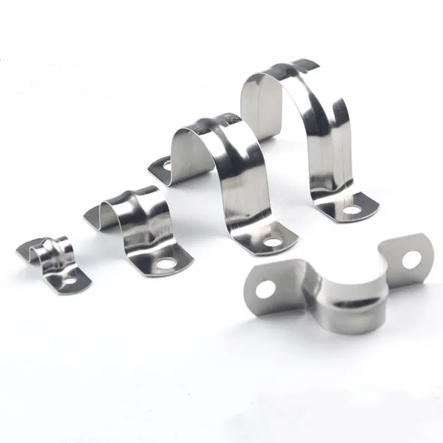 6-Pack M100 Stainless Steel Pipe Strap Clamps (304 Grade) - Fits 100mm / 3.93 Inch Pipes - View #2