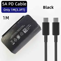 High - Speed 5A USB Type - C Charging Cable - 60W Super Fast Charger (1M Black Cable)