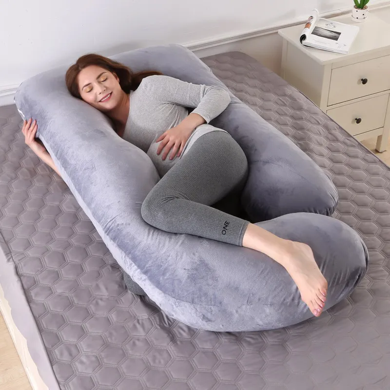 Pregnancy Pillow for Pregnant Women Sleep Nursing Maternity Full Body Pillow Support for Back Belly Hip Leg With Removable Cover pregnancy pillow for pregnant women sleep nursing maternity full body pillow support for back belly hip leg with removable cover