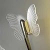 Transparent Acrylic Towel Hook Gold Butterfly Shape Wall Mounted Clothes Hooks Decorative Bathroom Robe Hook Hangers Keys Racks 4