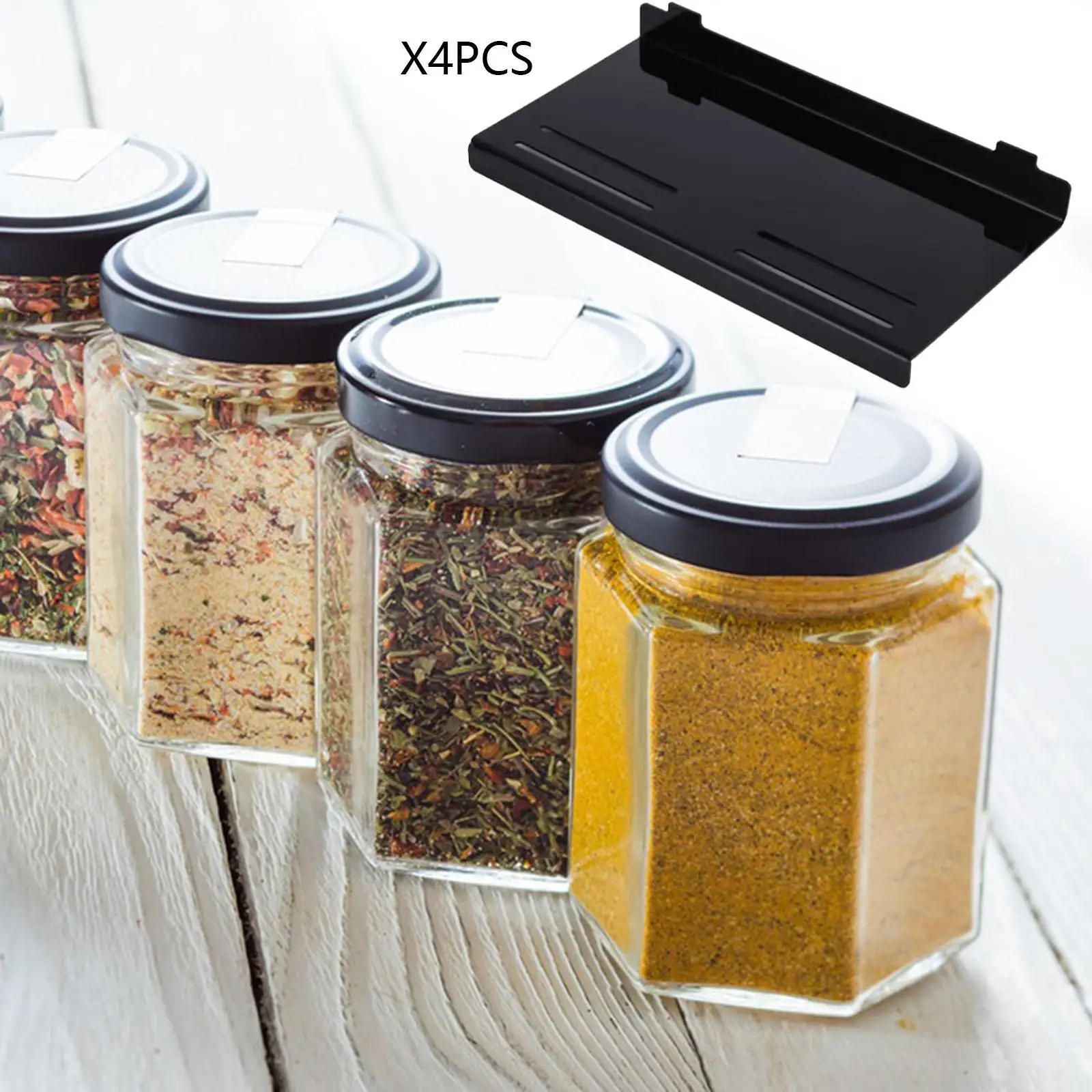Spice Drawer Organizer, Spice Jars, Drawer Insert for Cabinet, Pantry
