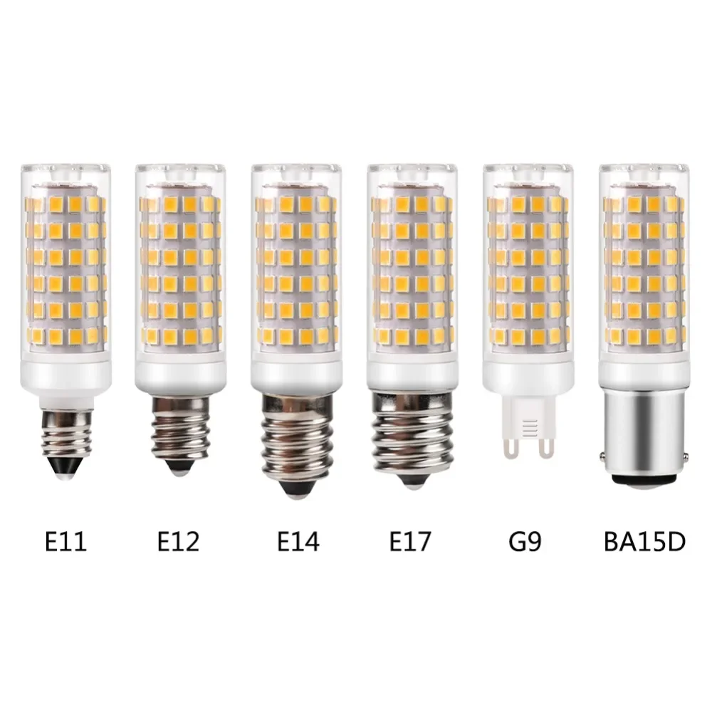 Description Picture 2 of itemG9 E11 E12 E14 E17 BA15D LED Bulb Lamp 220V-240V Mini Corn Bulb Light 2835SMD 360 Beam Angle Replace Halogen Chandelier Lights