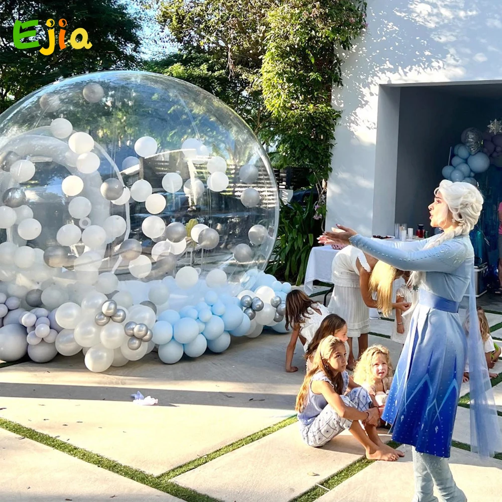 Inflatable Bubble House Clear Bubble Tent, PVC Transparent Inflatable Bubble Tent Dome with Blower for Kids Party Balloon Garden